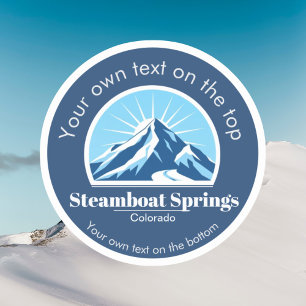 Steamboat Springs Colorado usa Skiort Aufkleber