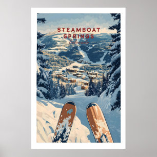 Steamboat Springs Reiseplakat - Colorado 1 Poster