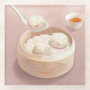 Steamed Bao Buns with Tea Glasuntersetzer