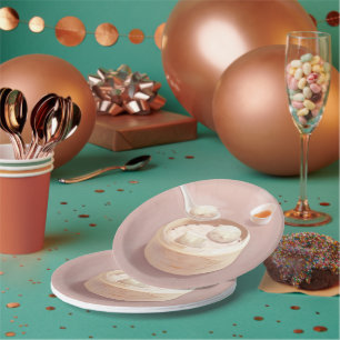 Steamed Bao Buns with Tea Pappteller