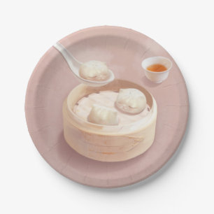 Steamed Bao Buns with Tea Pappteller