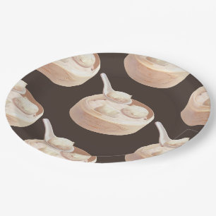 Steamed Bao Buns with Tea Pappteller