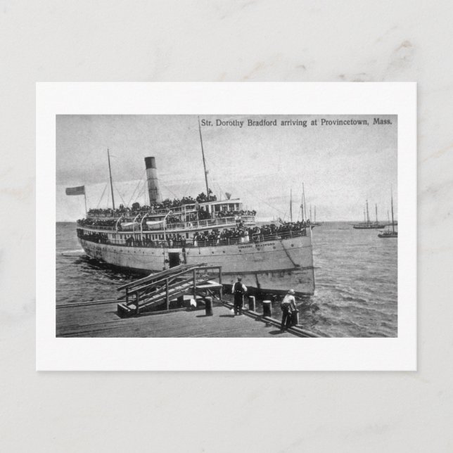 Steamer Dorothy Bradford, Provincetown, Mass. Postkarte (Vorderseite)