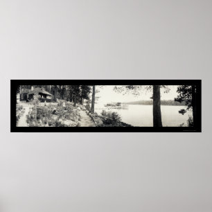 Steamer Tahoe Emerald Bay Foto 1910 Poster