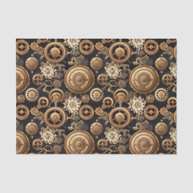Steamgestänge und Blume Seidenpapier (Vorderseite)
