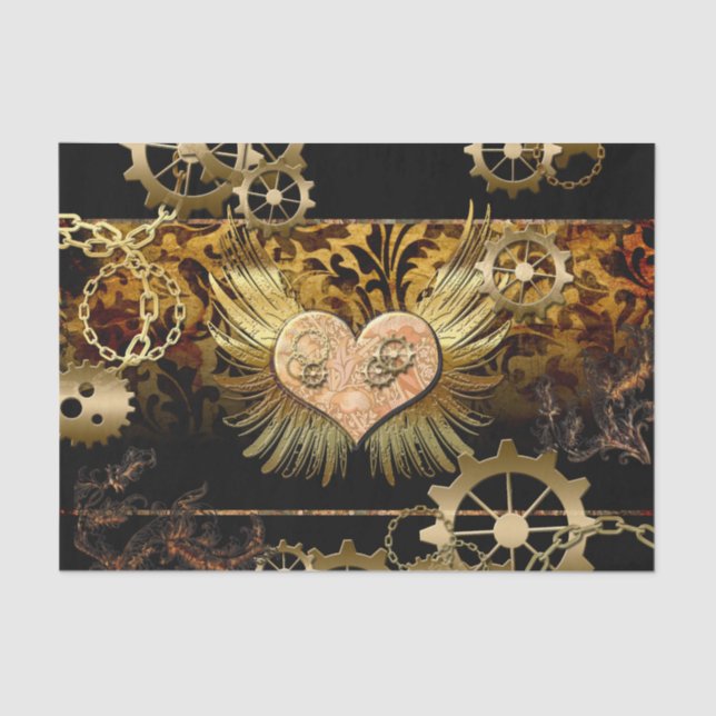 Steamherz Seidenpapier (Vorderseite)