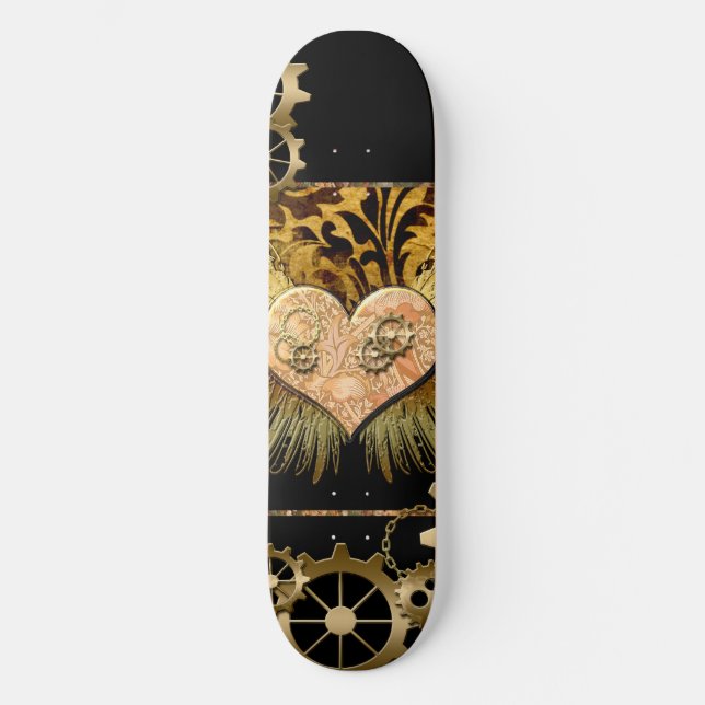 Steamherz Skateboard (Vorderseite)