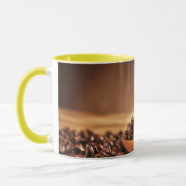 Steaming Coffee Beans Sticker for Mug Lovers Tasse