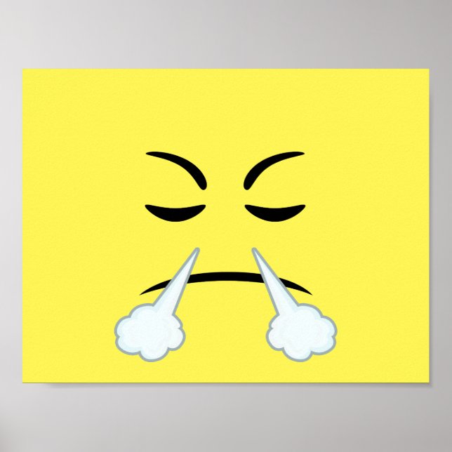 Steaming Emoji Poster (Vorne)