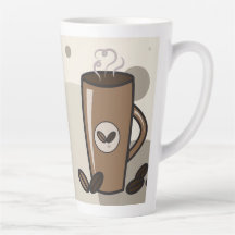 Steaming-Latte-Tasse