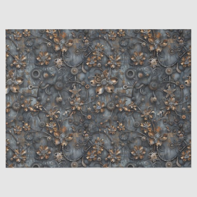 Steamkorngeere, Muster für Blume Seidenpapier (Vorderseite)