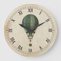 Steampton Hot Air Ballon Wall Uhr