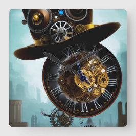 Steampton, industriell angetriebene Gänge Uhr Uhr 