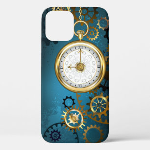 Steampun türkis Hintergrund mit Gears Case-Mate iPhone Hülle