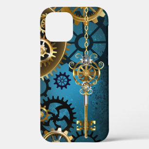 Steampun türkis Hintergrund mit Gears Case-Mate iPhone Hülle