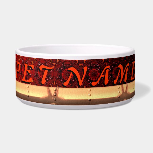 Steampunk 12 Pet Bowl Napf (Vorderseite)