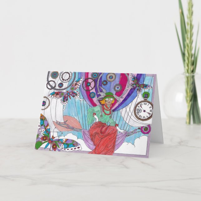 Steampunk 19 - Hallo Karte (Vorderseite)