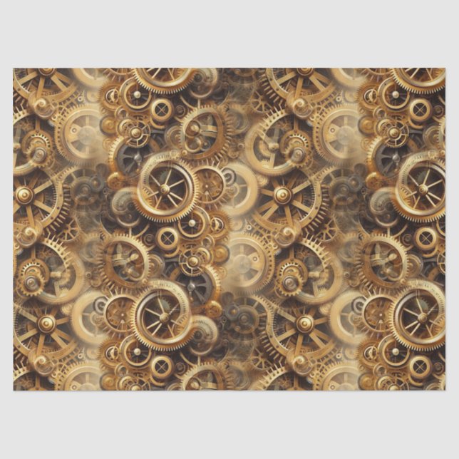 Steampunk 27A1 Gewebepapier Seidenpapier (Vorderseite)