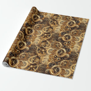 Steampunk 27A1 Wrapping Paper Geschenkpapier