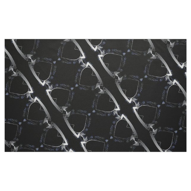 Steampunk 3D Black Heart Series Stoff (Fat Quarter (45,7 x 55,9 cm))