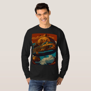 Steampunk-Abenteuer: Vintage Majestät auf einem T-Shirt