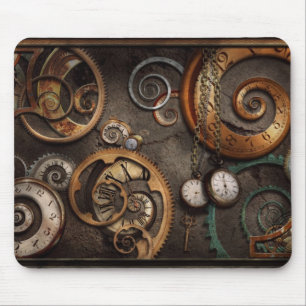 Steampunk - Abstrakt - Zeit ist kompliziert Mousepad