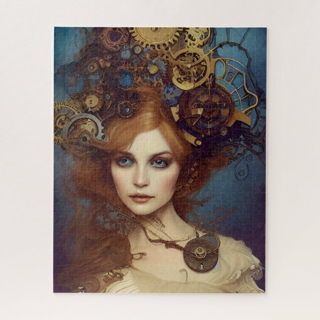 Steampunk Alice Atemberaubend Fantasy Portrait (Vertikal)