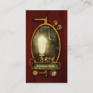 Steampunk - Alphabet - L steht für Lichtbirne Visitenkarte