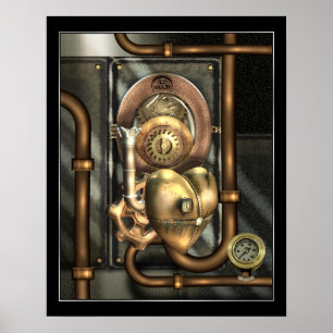 Steampunk am Herzen Poster