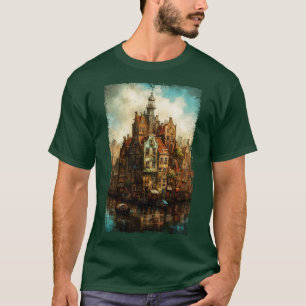 Steampunk Amsterdam Skyline 1 T-Shirt