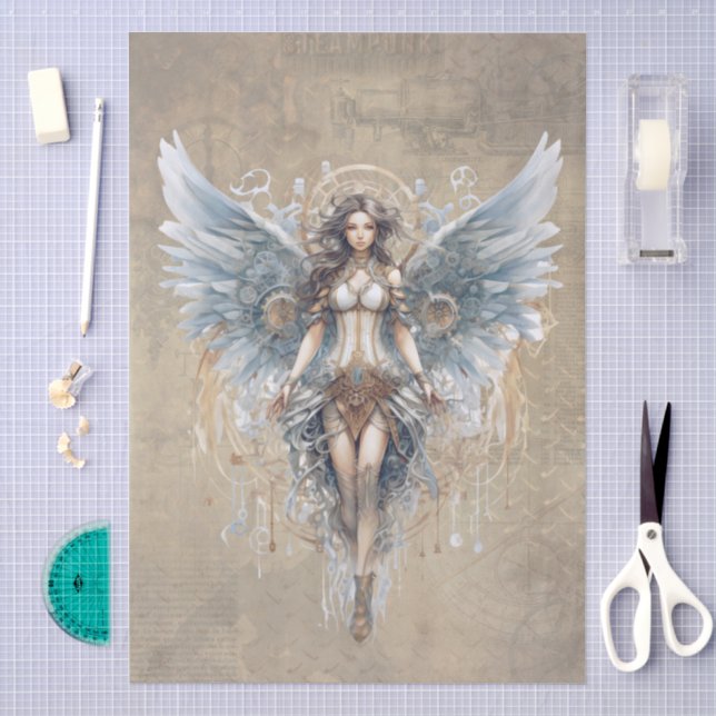 Steampunk Angel Seidenpapier (Handwerk)