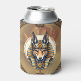 Steampunk Anubis Fox Portrait Dosenkühler