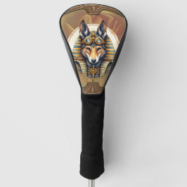 Steampunk Anubis Fox Portrait Golf Headcover