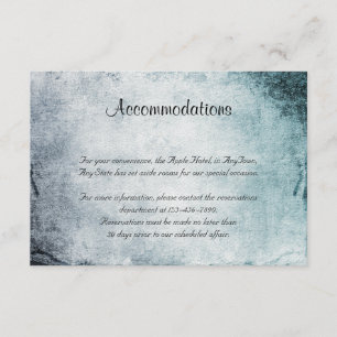 Steampunk Aquamarin Heart Wedding Insert