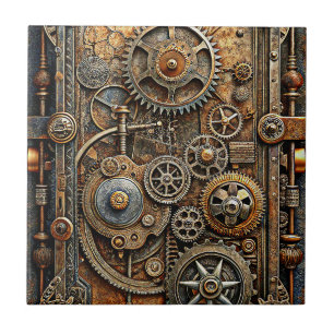 Steampunk Art Keramik Tile Fliese