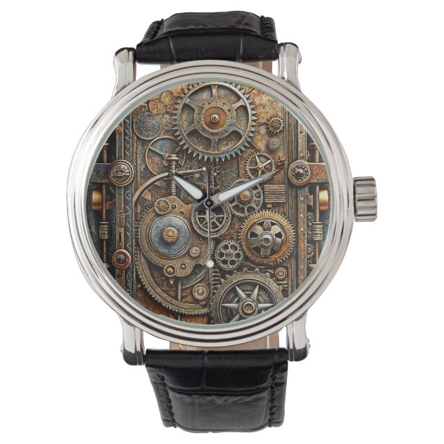 Steampunk Art Watch Armbanduhr (Vorderseite)