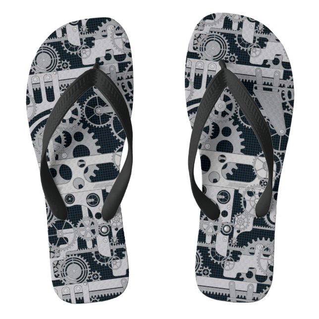 Steampunk-Aufwärtsschwimmer Flip Flops (Fußbett)