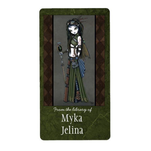 Steampunk Aviatrix Fairy Buchzeichen "Cloud Burst" (Vorne)