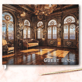 Steampunk Ballroom Elegant Retro Cool Gästebuch