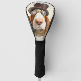 Steampunk Basset Hound Golf Headcover