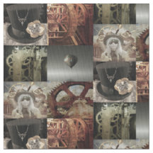 Steampunk-Bedrucktes Baumwollgewebe