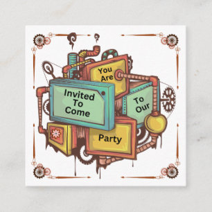 Steampunk Begleitkarte