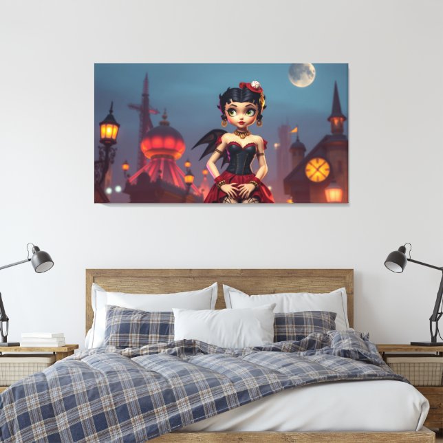 Steampunk Betty 3 Leinwanddruck (Insitu (Schlafzimmer))