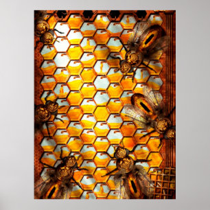 Steampunk - Bienenstand - Der Bienenstock Poster