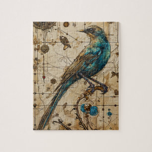 Steampunk Bird Art Small