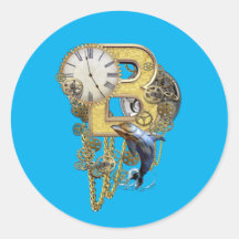 Steampunk Birthday Letter B