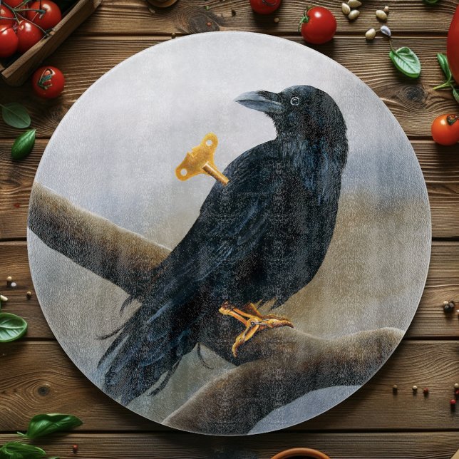 Steampunk Black Raven Schneidebrett (Von Creator hochgeladen)