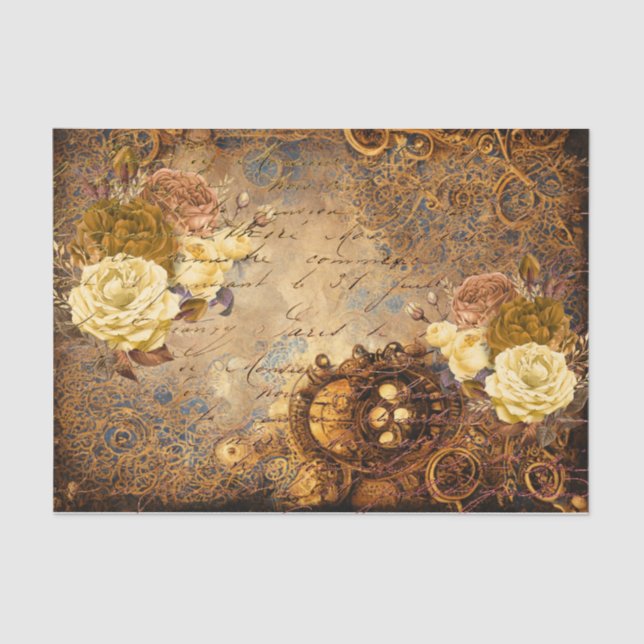 Steampunk Blume Dream Seidenpapier (Vorderseite)