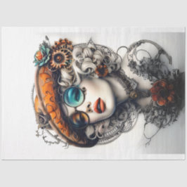 Steampunk Boho Adventurous Cassandrea Decoupage Seidenpapier