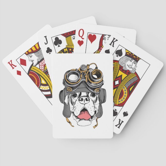 Steampunk Boxer Spielkarten (Rückseite)